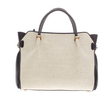 Nina Ricci Le Marche Satchel Canvas and Leather