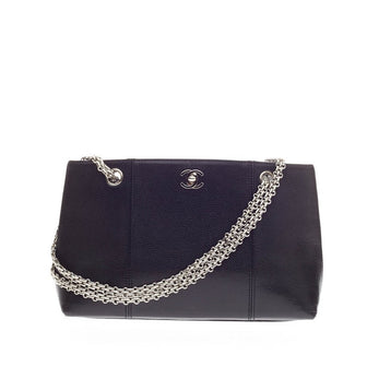 Chanel Vintage Bijoux Chain Shopping Tote Caviar