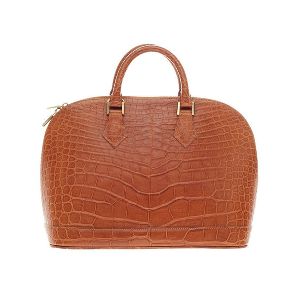 Louis Vuitton Cognac Alligator Alma PM Bag. Excellent Condition