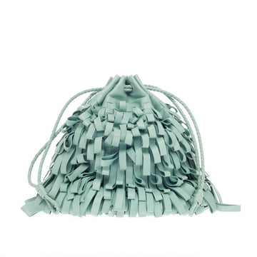 Bottega Veneta Drawstring Fringe Bag Leather Small