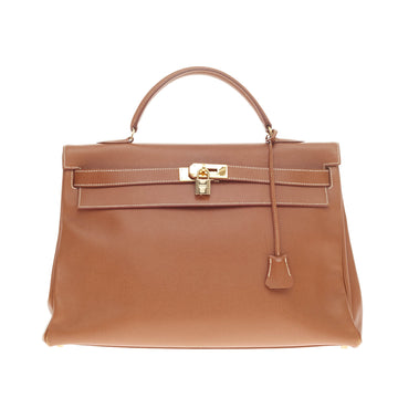 Hermes Kelly Gold Epsom with Gold Hardware 40