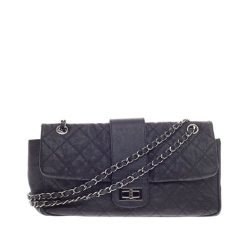 Chanel Mademoiselle Top Flap Quilted Caviar Jumbo