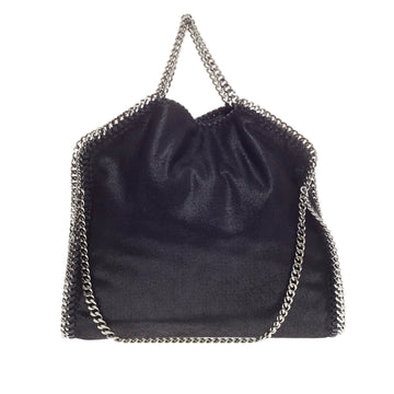 Stella McCartney Falabella Fold Over Shaggy Deer Small