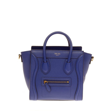 Celine Luggage Grainy Leather Nano