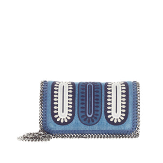 Stella McCartney Zigarette Crossbody Embroidered Denim