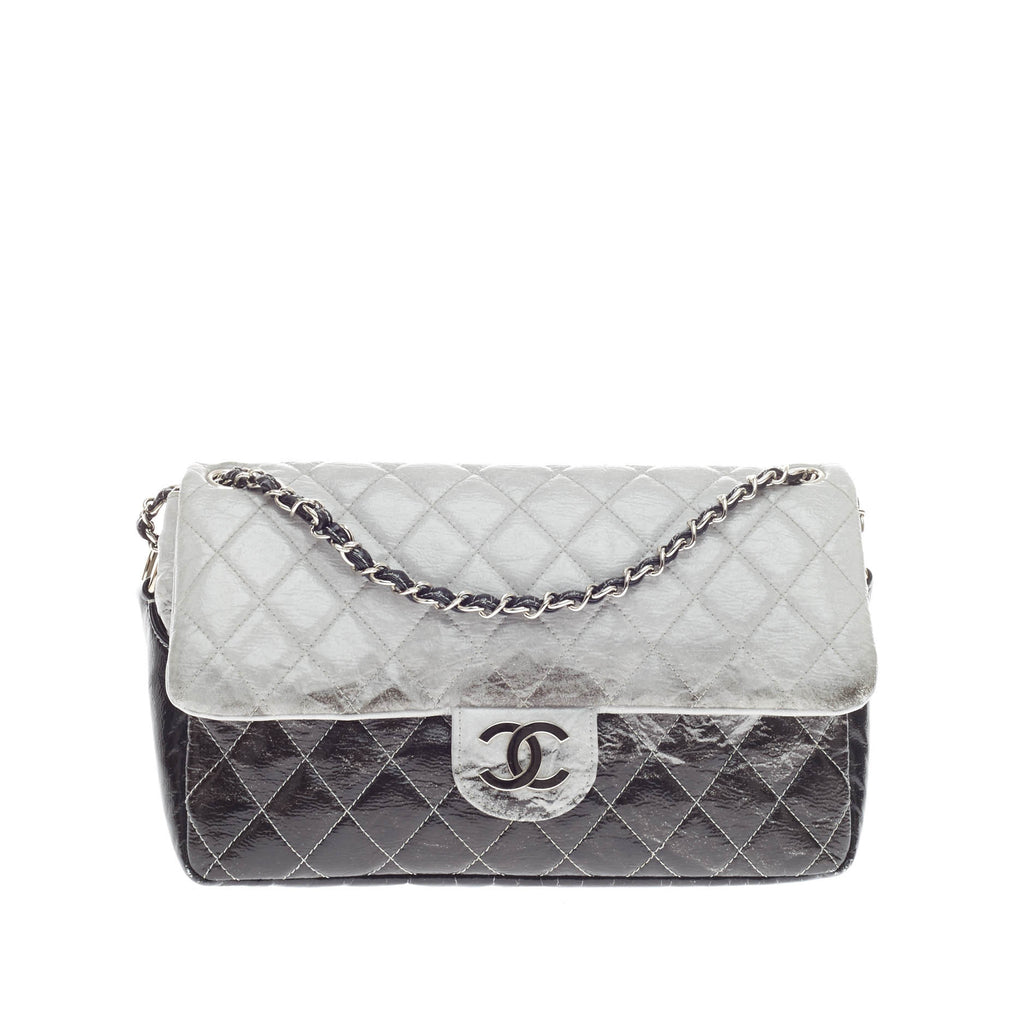 Chanel Degrade' Patent LG Shoulder Bag