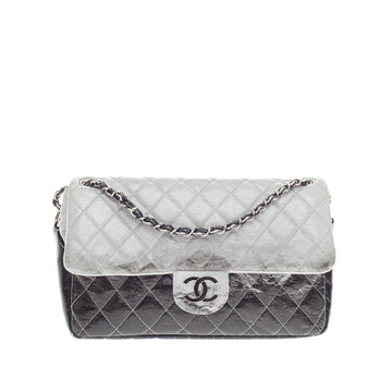 Chanel Melrose Degrade Flap Quilted Patent Jumbo
