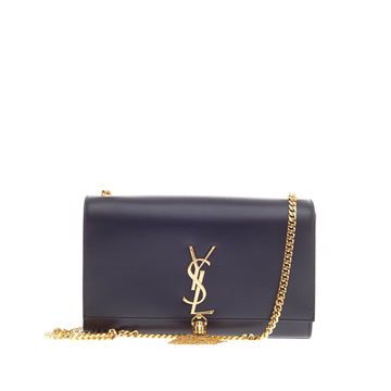 Saint Laurent Classic Monogram Tassel Crossbody Leather Medium