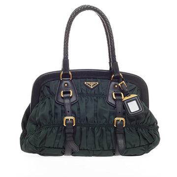 Prada Gaufre Frame Bag Tessuto