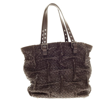 Bottega Veneta Belted Tote Pleated Intrecciato Nappa