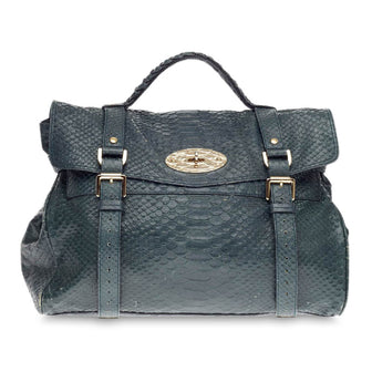 Mulberry Alexa Satchel Silky Snake Print 