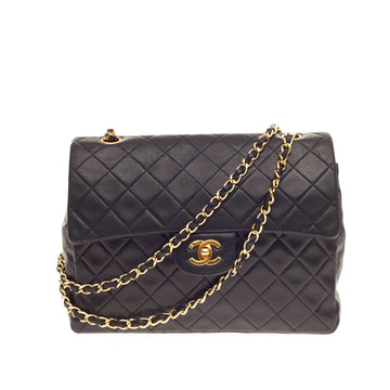 Chanel Vintage Classic Double Flap Quilted Lambskin Medium