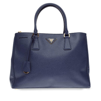 Prada Double Zip Lux Tote Saffiano Leather Medium