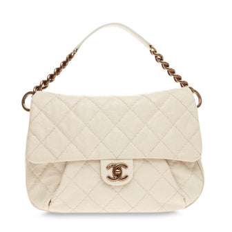 Chanel Coco Pleats Messenger Quilted Calfskin