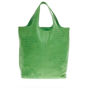 Bottega Veneta Soft Tote Leather with Intrecciato Detail