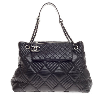 Chanel In and Out Flap Tote Quilted Lambskin