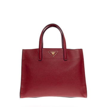 Prada Soft Triple Pocket Tote Saffiano Leather 