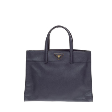 Prada Soft Triple Pocket Tote Saffiano Leather 