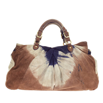 Miu Miu Tie-Dye Camoscio Tote Suede