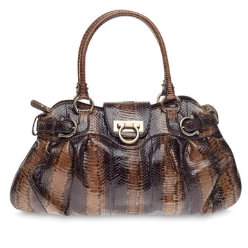 Salvatore Ferragamo Marisa Satchel Python 