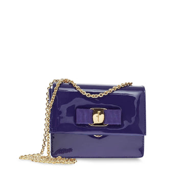 Salvatore Ferragamo Ginny Crossbody Patent Small