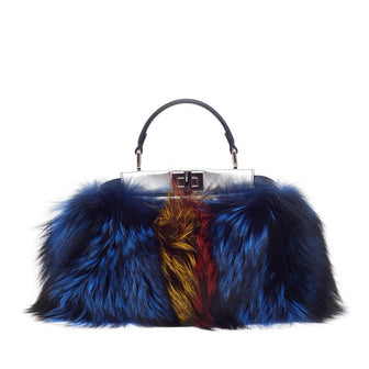 Fendi Limited Edition Peekaboo Fox Fur Mini