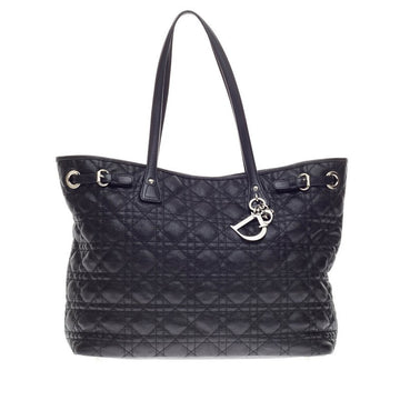 Christian Dior Panarea Tote Cannage Quilt Canvas Medium