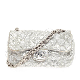 Chanel Limited Edition Ice Cube Flap Bag Quilted Calfskin Jumbo