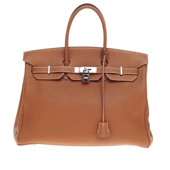 Hermes Birkin Brown Togo with Palladium Hardware 35