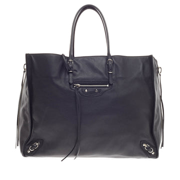 Balenciaga Papier A4 Zip Around Classic Studs Leather