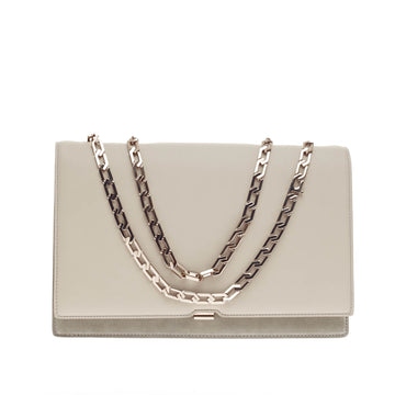 Victoria Beckham Hexagonal Chain Flap Bag Leather 