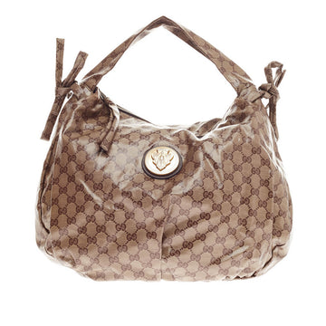 Gucci Hysteria Hobo GG Coated Canvas 