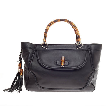 Gucci New Bamboo Tote Leather Medium