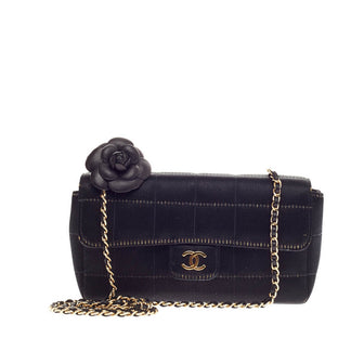 Chanel Black Satin CC Mini Flap Bag