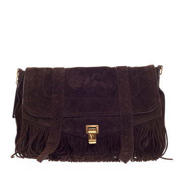 Proenza Schouler PS1 Fringe Runner Suede Large