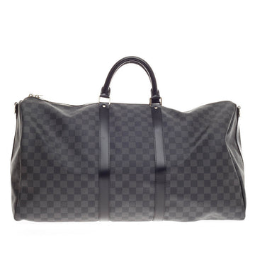 Louis Vuitton Keepall Bandouliere Damier Graphite 55