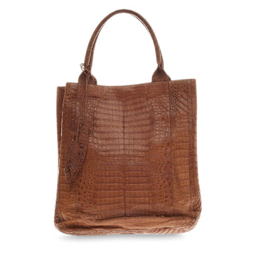 Nancy Gonzalez Feather Tote Crocodile -