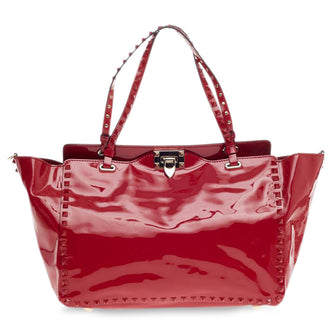 Valentino Rockstud Tote Patent Medium