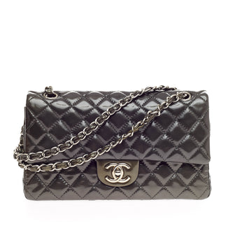 Chanel Classic Double Flap Quilted Patent Medium