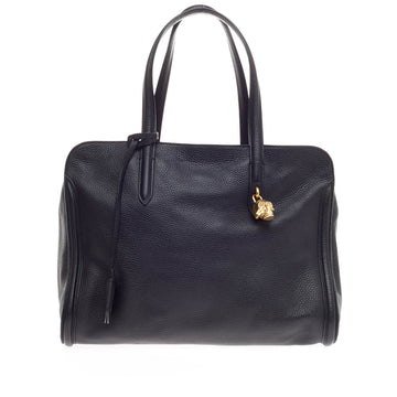 Alexander McQueen Padlock Zip Around Tote Leather Medium