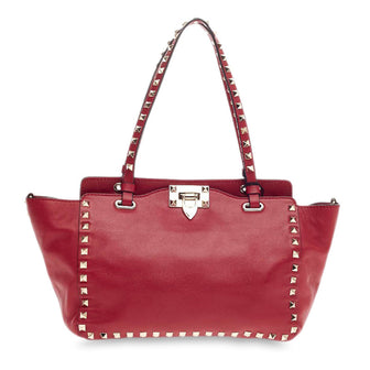 Valentino Rockstud Tote Soft Leather Small