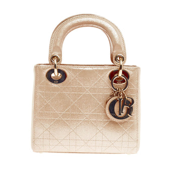 Christian Dior Lady Dior Stitched Cannage Leather Mini
