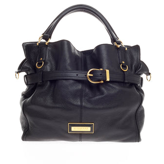 Burberry Convertible Belted Tote Leather -