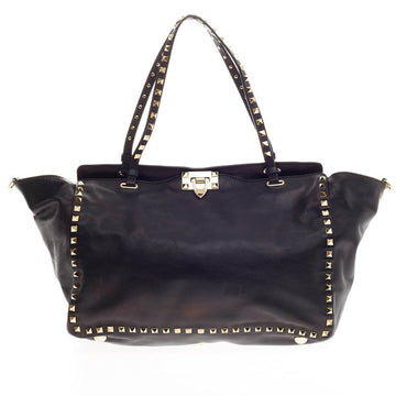 Valentino Rockstud Soft Tote Leather Medium