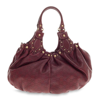 Gucci Pelham Shoulder Bag Studded Guccissima Leather Medium