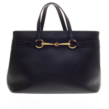 Gucci Horsebit Convertible Satchel Leather Medium