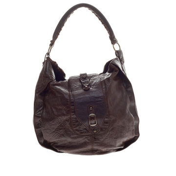 Balenciaga Shrug Hobo Leather