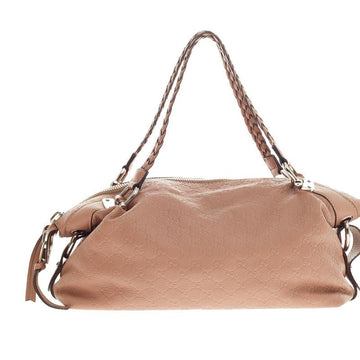 Gucci Bamboo Bar Shoulder Bag Guccissima Leather Medium