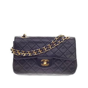 Chanel Vintage Classic Double Flap Quilted Lambskin Small