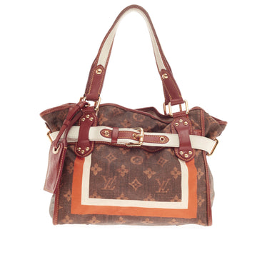 Louis Vuitton Tisse Sac Limited Edition Monogram Canvas Rayures PM